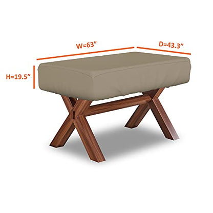 Foosball Table Cover 12 Oz Waterproof - 100% Weather Resistant Outdoor Game Table Cover with Elastic at 4 Sides (63"W x43"D x 19.5"H, Beige) - color: Beige, size: 63"W x43"D x 19.5"H