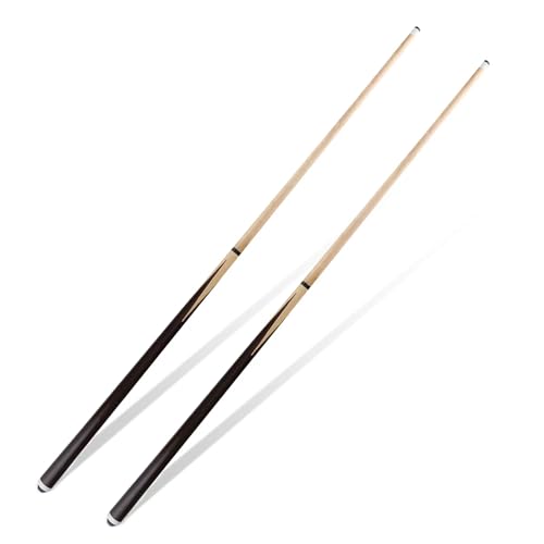 Pool Cue Sticks 36inch 42inch 48inch 52inch 58inch Set of 2 or 4,Pool Cue with 13mm Leather Tip for Adults, Beginners,2-Piece Design，(14oz to 20oz Weight Options) - size: 42inch-set of 2