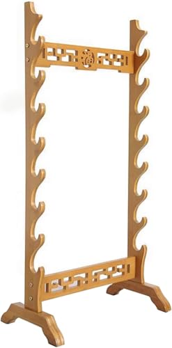 Portable Billiard Cue Rack Pool Table Accessory Organiser Wooden Pool Cue Holder - Freestanding Pool Ball Floor Stand For Game Room Clubs Hardwood Wall Mounted Pool Cue Holder(8) - size: 8