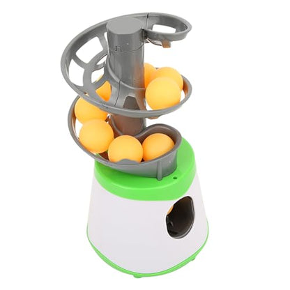 Table Tennis Serve Machine Set, Automatic Launcher Training Machine Automatic Launcher Robot with 10 Balls Portable Table Tennis Trainer for Sports Training