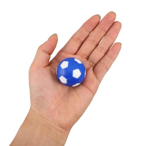 Kisangel 6pcs Mini Foosball Balls - Blue Table Soccer Ball Replacements Mini Foosball 36mm for Tabletop Football Game Kids Indoor Sports Game Night