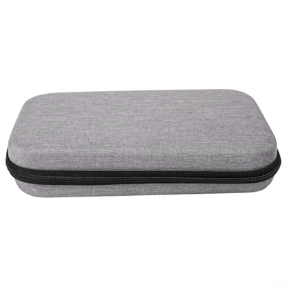 Table Tennis Racket Case, Hard EVA Shell Bat Bag with Soft Lining, Holds 2 Paddles and 6 Balls, Portable Storage Box with Zipper for Training, Competition and Travel(Grey)