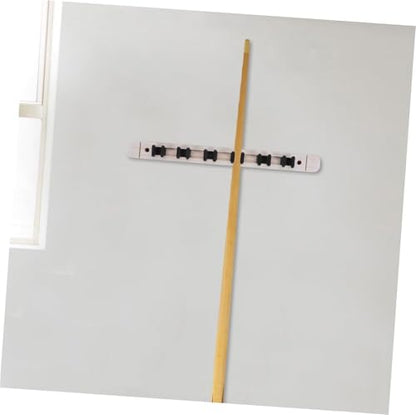 1 Set Pool Cue Holder, 6 Cues Billiard Cue Stick Wall Rack Billiard Pool Cue Wall Mounted Holder Wooden Pool Stick Rack for Game Room Billiard Clubs