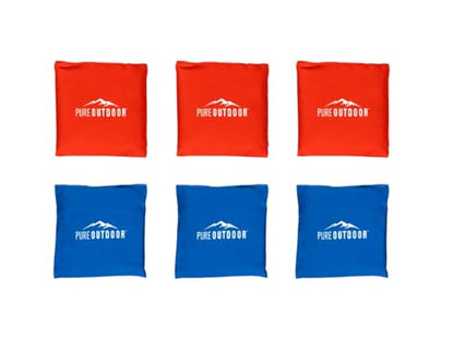 Monoprice Wood Cornhole Outdoor Game - 3' X 2' with 8 Bean Bags and Carry Case - Pure Outdoor Collection