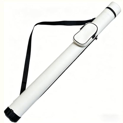 SUPERDIAMOND Hard Pool Cue Case for 58" 2-Piece Cues, Portable Pool Stick Case & Pool Stick Bag for League, Protective Cue Case & Pool Cue Bag, Billiard Cue Cases, 2x2 Pool Cue Case Style - color: White