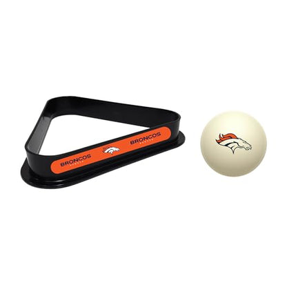 Imperial NFL Cue Ball & Rack Set - color: Denver Broncos, White