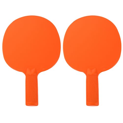 Yardwe 2pcs Table Tennis Paddle: Weatherproof Plastic Racket Training Supply - Portable Able Tennis Bat - Lightweight Equipment for Kids