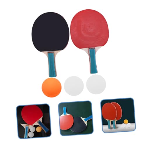 Outdoor Table Tennis Paddle Set Lightweight Training Rackets for Comfortable Grip Includes Paddles and Balls for Fun Sports Activities