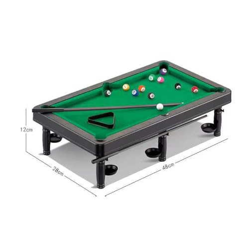 DYNWAVE Pool Table Set for Kids Indoor Game Toy Billiard Cues Small Tabletop Billiards Desktop Snooker for Parties Apartment Playroom