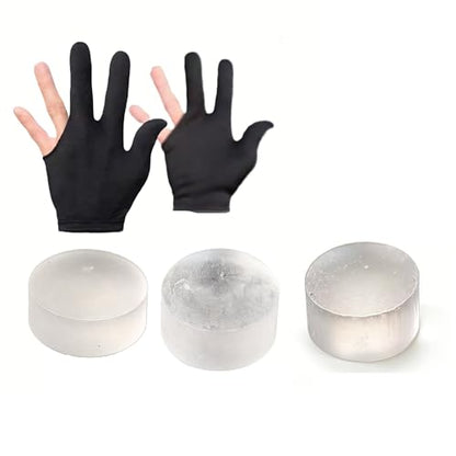 Break Jump Cue Tips, 3 Pcs/Set (0.51"/0.53"/0.55") - Pre-Shaped Curved, Ready to Stick, Electric Wood/Crystal/Black Pool Cue Tips for Break Shot, Replacement Cue Tips for Billiard Cues - style: Crystal 13/13.5/14mm
