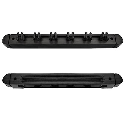 Moyan Super Pool Cue and Billiard Wall Rack - Wall Mounted Cue Holder (Black / 6 Cues) - color: Black, size: 6 Cues Holder