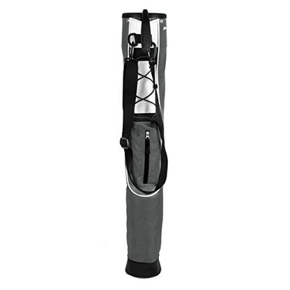 Orlimar Pitch ’n Putt Lightweight Sunday Golf Bag with Stand, Ultra-Light Carry Design, Two-Way Divider Top, Shoulder Strap, Compact Carry Golf Bag for Men & Women - color: Slate Grey