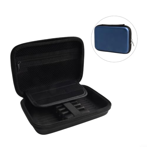 EVA Darts Case Hard Shell for dart Carrying Bag Protective Storage Box Holder with Mesh Pockets Interior Base Slots and Hand Strap for Steel Soft Tip Darts Accessories