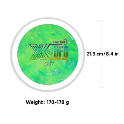 X-UFO Disc Golf Set - Disc Golf Starter Set, Includes 1 Putter, 1 Driver, and 1 midrange disc, Weighing 170-178 Grams Suitable for Beginners and Professional disc Golf tournaments - color: Set 1