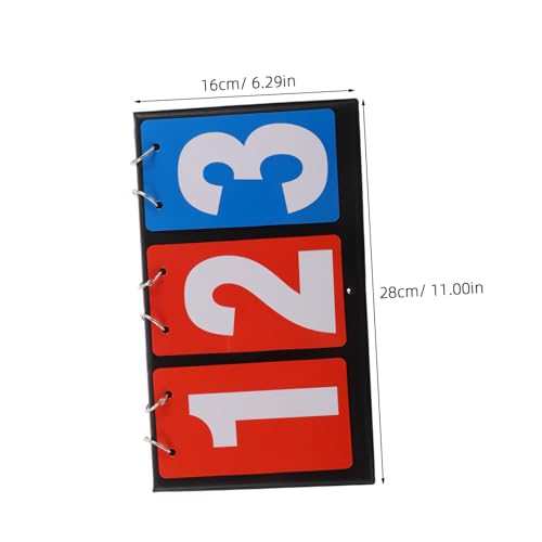 Portable Tabletop Scoreboard Flipper PVC Sports Score Keeper for Basketball Volleyball Table Tennis Billiards Lightweight with Easy Flip Design