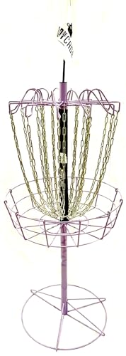 2-in-1 Adjustable Disc Golf Basket - Standard to Skinny Target - color: Lavender