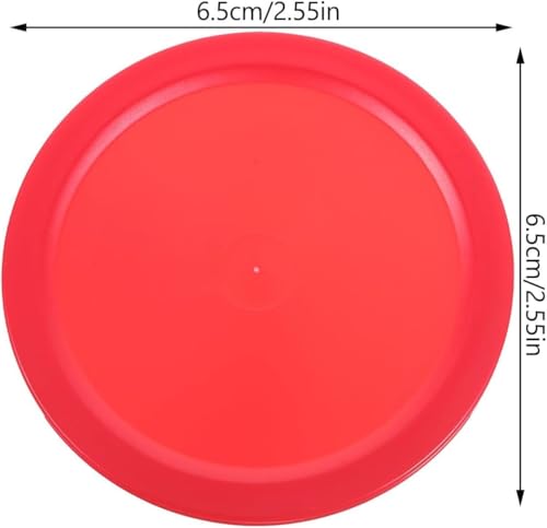 10Pcs Red Mini Air Hockey Table Pucks 50mm Puck Children Table New 2-inch Convenient and Attractive Air Hockey Arcade and Table Games