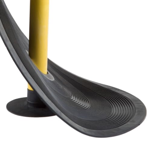 HEY! PLAY! Rubber Horseshoe Set - Perfect for Tailgating, Camping, Beach Days, and Backyard Fun - Suitable for Indoor and Outdoor Use (Black)