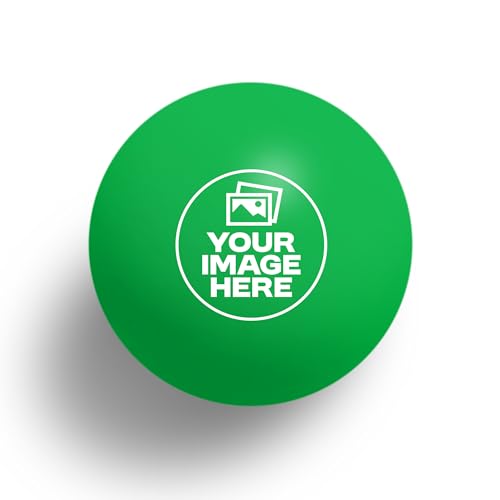 Uberpong Personalized Ping Pong Balls, Custom Image, Logo or Face, Gifts - color: Green, size: Pack of 10