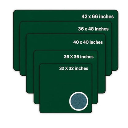 5mm Thickness Board Game Mat Black 42 x 66 Inches, Super Cushioned Table Cover for Mahjong, Poker, Playing Cards, Tile Games Dominoes Neoprene Gaming Playmat with Carrying Bag (Green, 42 x 66 Inches) - color: Green, size: 42 x 66 Inches