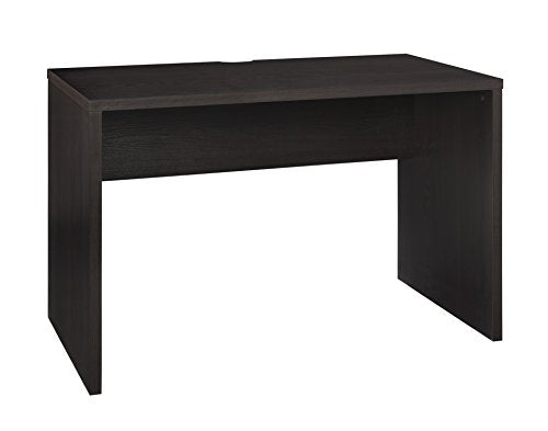 ClosetMaid 43.8 in. W Home Office Desk for Computer, Laptop, Writing, Study with Modern, Simple Style, Black Walnut Wood Finish - color: Black Walnut, style: Rectangle Desk