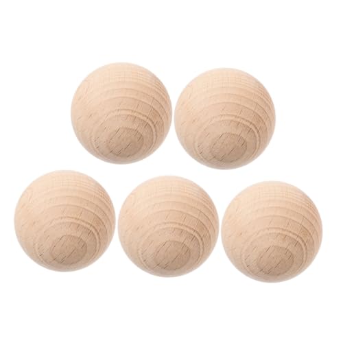 Outdoor Games 5pcs Wooden Croquet Balls Leisure Activity Replacement for Croquet Set Family Gathering