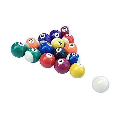 Freetime Fun Pool Table Accessories Including Billiard Balls, Pool Cues, Chalk, 8 Ball Triangle, Pool Table Brush - 26 Piece Billiard Accessories Set