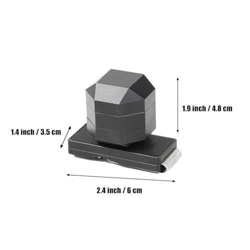 Wokyo Premium 3 Layer Magnetic Billiard Pool Cue Chalk Holder Box Set, Pool Table Accessory for Billiards Precision Shots - color: Black