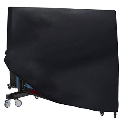 Table Tennis Table Cover Outdoor Indoor Foldable Ping Pong Table Protector Waterproof Dustproof Folding Table Tennis Table Storage Covers (210D Oxford Fabric)
