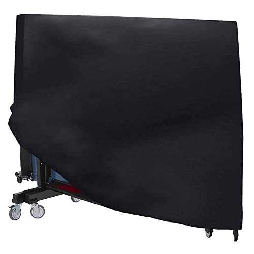Table Tennis Table Cover Outdoor Indoor Foldable Ping Pong Table Protector Waterproof Dustproof Folding Table Tennis Table Storage Covers (210D Oxford Fabric)