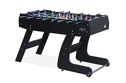 KICK Monarch 48" Folding Foosball Table – Compact Indoor Game Table - color: Black