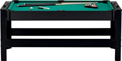 Fat Cat 3-in-1 6' Flip Multi-Game Table - color: Green Cloth Playfield