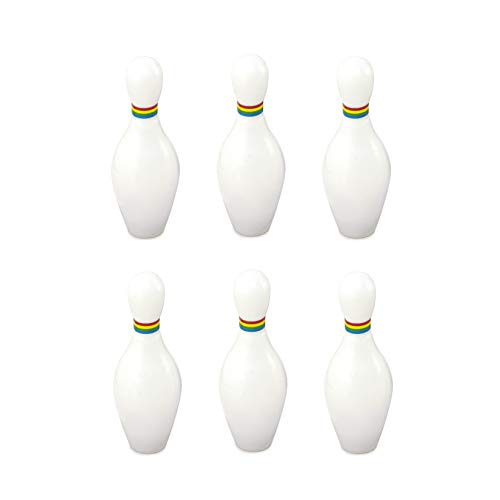 Kikkerland Tabletop Mini Arcade Board Game Bowling, Family Fun Game Night, Office Desk Office Desk Stress Relief Gadgets Small Finger Toys Fun Gag Gifts for Men Women Kids Teens