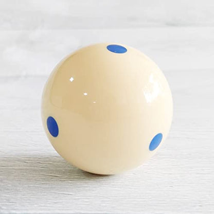Pool Billiard Cue Ball Training Set, 2-1/4" Regulation Phenolic Resin, 6 Dot Measle & Aim Target Practice Balls, Spin & Accuracy Training Aid for Beginners & Advanced Players - color: Blue 6 Dot Measle Balls
