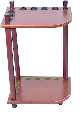 7 Holes Billiard Cue Holder,Freestanding Pool Cue Rack Floor Stand -Billiard Cue Racks Holder Angle,Ball Floor Rack,Billiard Stick Stand,Pool Cue Rack for Home Club Game Room Billiard Supplie