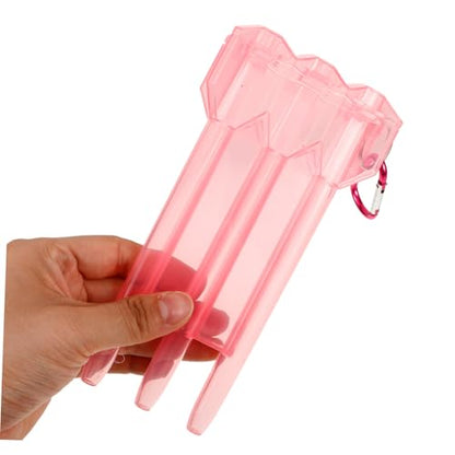 KESYOO Portable Darts Case Bag Hard Shell Dart Storage Box Lightweight Organizer - color: Pink