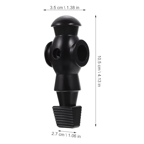 Homoyoyo 4pcs Foosball Men Replacement, Football Players Parts Foosball Man Table Player Football Machine Accessories - color: Black