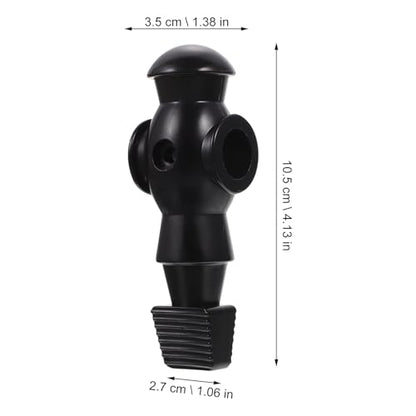 Homoyoyo 4pcs Foosball Men Replacement, Football Players Parts Foosball Man Table Player Football Machine Accessories - color: Black