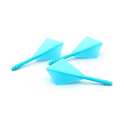 CUESOUL ROST Integrated Dart Shaft and Flights Medium,Diamond Shape,Set of 3 - color: Blue