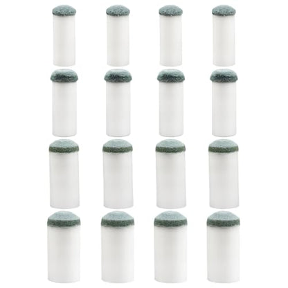 Jiozermi Slip On Pool Cue Tips Kit, Multi-Size Billiard Cue Tips Replacement with Storage Box, No Glue Needed - size: 9mm+10mm+12mm+13mm（20pcs）