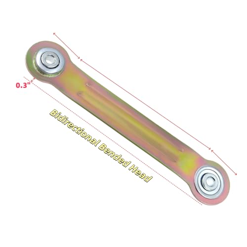7.63 Inches Glider Bearing Arm Bracket 4Pcs, 6.15 Inches Centers, Yellow | Doule-sealed Ball Bearing, Smooth Movement, Glider Bearing Arm Bracket Set for Patio Bench Chair, Easy Rocker Repair - color: Yellow, size: L 7.63" x 6.15" Centers
