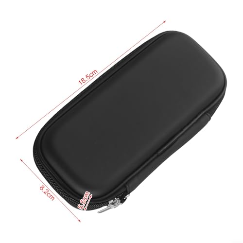 Hard Case For Soft Tip Darts And Steel Tip, Portable Carrying Storage Bag With Mesh Pocket For Shafts Flights Tips, Compact Travel Organizer Holder Accessory Pouch, Black, 7.3 X 3.2 X 2.2 Inch