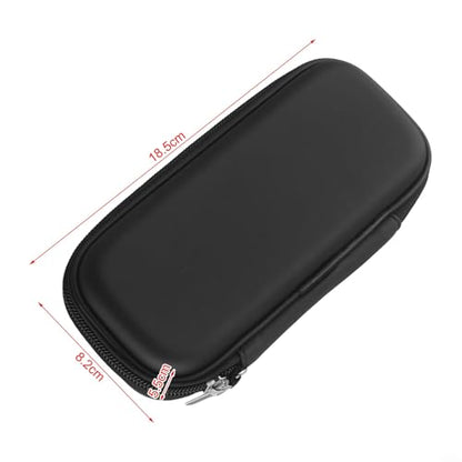 Hard Case For Soft Tip Darts And Steel Tip, Portable Carrying Storage Bag With Mesh Pocket For Shafts Flights Tips, Compact Travel Organizer Holder Accessory Pouch, Black, 7.3 X 3.2 X 2.2 Inch