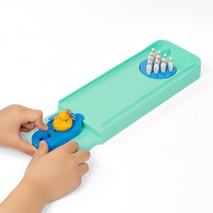 Desktop Bowling, Miniature Bowling Alley, Mini Wooden Desk Game, Portable Design Office Desk - style: waterfowl Bowling