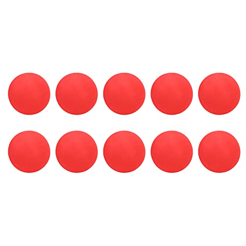 Drfeify EVA Foam Balls, 10pcs 65mm Soft Practice Balls with High Hit and Abrasion Resistance for Indoor Outdoor Training, Kids and Pets Play - color: Red