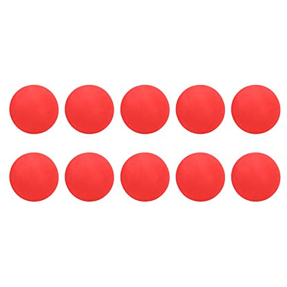 Drfeify EVA Foam Balls, 10pcs 65mm Soft Practice Balls with High Hit and Abrasion Resistance for Indoor Outdoor Training, Kids and Pets Play - color: Red