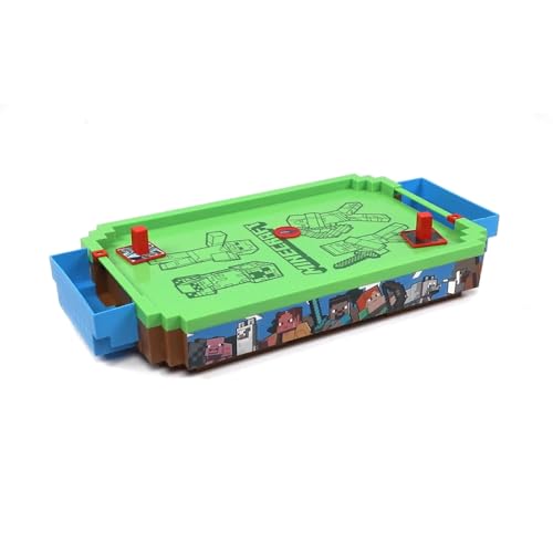 Minecraft: Arcade Air Hockey - Overworld -Premium Series, 21" Motorized Tabletop Game, Iconic Sounds, Licensed Collectible Toy, Adult-Kid 3+, 2 Player