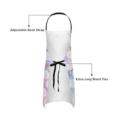 Manfei Volleyball Kids Kitchen Apron - color: Dreamy Purple