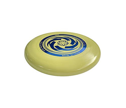 Glow in the Dark Ultimate with Soft Grip Frisbee Disc 175 Grams,10.5 inches Sport Disc, Great for Backyard, Park, Beach, Camping, pet and More - color: Green