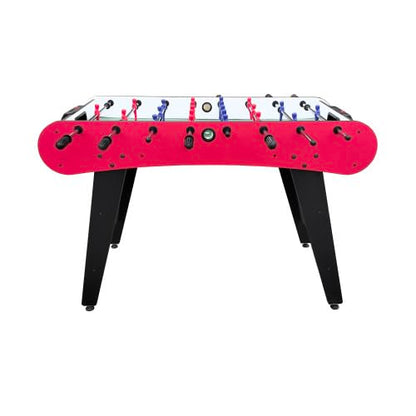 4ft Foosball Table Soccer Game Table Easy to Assemble with Wooden Steel Construction Indoor Sports Fun for Adults & Teens in Home&Apartments&Game Rooms - color: Red+wood